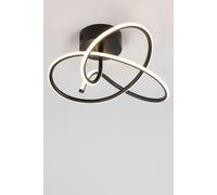 Glow Whirly Flush Ceiling Light BHS Lighting Black One Size