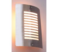 Bhs Lighting Hale Outdoor Wall Light In Metallic Silver Metallic Silver One Size