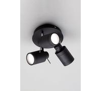 BHS Lighting Hector Plate Spotlight Ceiling Light in Black BHS Lighting Black