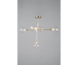 BHS Lighting Hennock Flush Ceiling Light in Metallic Gold BHS Lighting Metallic Gold