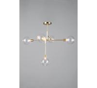 Bhs Lighting Hennock Flush Ceiling Light In Metallic Gold Metallic Gold One Size