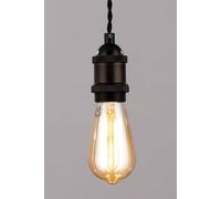 BHS Lighting Industrial Style Pendant Ceiling Light in Bronze BHS Lighting Bronze