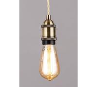 BHS Lighting Industrial Style Pendant Ceiling Light in Metallic Gold BHS Lighting Metallic Gold