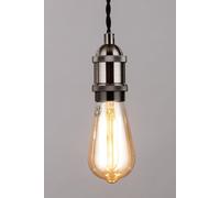BHS Lighting Industrial Style Pendant Ceiling Light in Metallic Silver BHS Lighting Metallic Silver