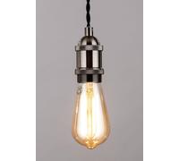 BHS Lighting Industrial Style Pendant Ceiling Light in Metallic Silver BHS Lighting Metallic Silver