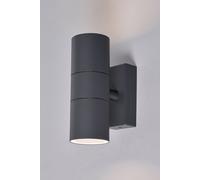 BHS Lighting Jared Anthracite Outdoor Up & Down Wall Light in Dark Grey BHS Lighting Dark Grey