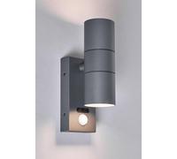 Bhs Lighting Jared Anthracite Outdoor Wall Light With Sensor In Dark Grey Dark Grey One Size