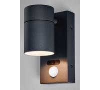 BHS Lighting Jared Black Outdoor Up or Down Wall Light with Sensor BHS Lighting Black