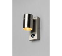Jared Steel Outdoor Up or Down Wall Light with Sensor BHS Lighting Silver One Size