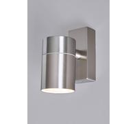Bhs Lighting Jared Steel Outdoor Wall Light In Silver Silver One Size