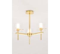 Bhs Lighting Jean Flush Ceiling Light In Metallic Gold Metallic Gold One Size