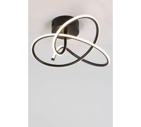 Glow Whirly Flush Ceiling Light BHS Lighting Black One Size