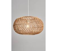 Bhs Lighting Kyle 42Cm Easy Fit Rattan Light Shade In Natural Natural One Size