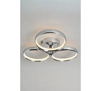BHS Lighting Lena Flush Ceiling Light in Silver BHS Lighting Silver