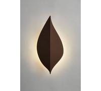 BHS Lighting Lesley LED Leaf Style Outdoor Wall Light in Brown BHS Lighting Brown