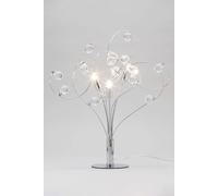 Bhs Lighting Lila Table Lamp In Metallic Silver Metallic Silver One Size