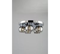 BHS Lighting Lucia Flush Ceiling Light in Silver BHS Lighting Silver
