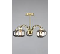 Lyna Flush Ceiling Light BHS Lighting Gold One Size