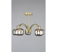 Bhs Lighting Lyna Flush Ceiling Light In Gold Gold One Size
