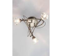 Marianne Flush Ceiling Light BHS Lighting Metallic Gold One Size