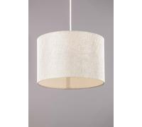 BHS Lighting Metallic Linen Easy Fit Light Shade in Natural | Size: 30 cm diameter x 21 cm high BHS Lighting Natural 30 cm diameter x 21 cm high