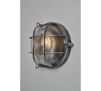BHS Lighting Mika Caged Round Outdoor Wall Light in Silver BHS Lighting Silver