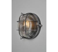 BHS Lighting Mika Caged Round Outdoor Wall Light in Silver BHS Lighting Silver