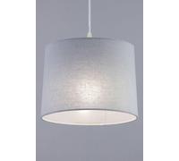 BHS Lighting Mira Small Linen Easy Fit Light Shade in Grey | Size: 25 cm diameter x 19 cm high BHS Lighting Grey 25 cm diameter x 19 cm high