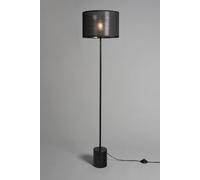 BHS Hank Marble Based Floor Lamp - Black
