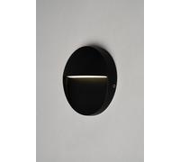 BHS Lighting Orvi 11cm Round Outdoor Wall Light in Black BHS Lighting Black