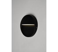 BHS Lighting Orvi 11cm Round Outdoor Wall Light in Black BHS Lighting Black