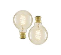 BHS Lighting Pack of 2 40W B22 Bayonet Cap Globe Bulb in Clear BHS Lighting Clear