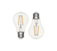 Bhs Lighting Pack Of 2 6W 2 E27 Edison Screw Led Bulb In Clear Clear One Size