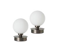 BHS Lighting Pair of Claude Touch Table Lamps in Silver BHS Lighting Silver