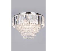 BHS Paladina Flush Chrome Ceiling Light