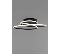 BHS Lighting Pei Flush Ceiling Light in Black BHS Lighting Black