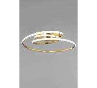 Bhs Lighting Pei Flush Ceiling Light In Gold Gold One Size