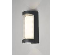 Zink CURV IP54 Anthracite LED Outdoor Wall Light