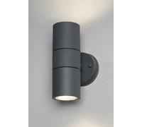 Bhs Lighting Roy Up & Down Outdoor Wall Light In Dark Grey Dark Grey One Size