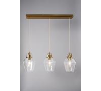 Bhs Lighting Saskia Bubble Glass Diner Pendant Ceiling Light In Metallic Gold Metallic Gold One Size