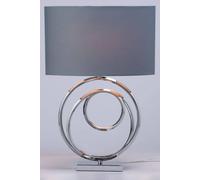 BHS Helix Table Lamp - Chrome & Grey