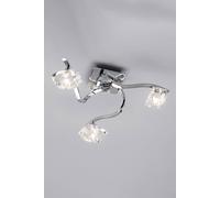 Bhs Lighting Small Bella Flush Ceiling Light In Metallic Silver Metallic Silver One Size