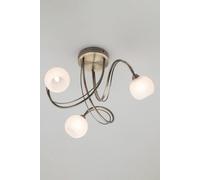 BHS Lighting Soni Flush Ceiling Light in Metallic Gold BHS Lighting Metallic Gold