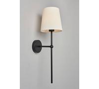 BHS Lighting Tamsin Rechargeable Shaded Wall Light in Black BHS Lighting Black