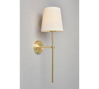 BHS Lighting Tamsin Rechargeable Shaded Wall Light in Gold BHS Lighting Gold