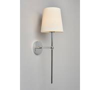 BHS Lighting Tamsin Rechargeable Shaded Wall Light in Silver BHS Lighting Silver
