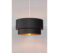 BHS Tia Velvet 2 Tier Easy Fit Lampshade - 50cm