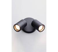 BHS Lighting Twin Jared Black Outdoor Wall Light BHS Lighting Black