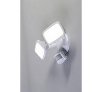 Bhs Lighting Twin Wilson Outdoor Flood Light With Sensor In White White One Size