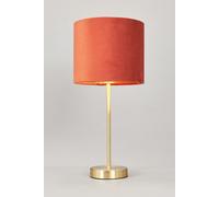 BHS Velvet Burnt Orange Table Lamp
